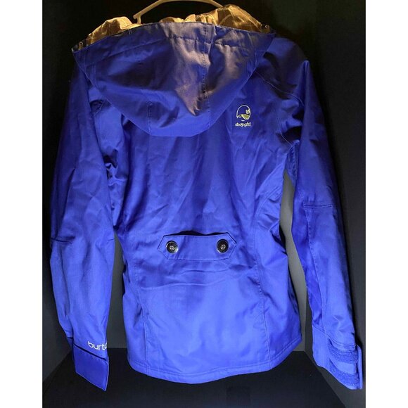 Burton Dry Ride Ski Coat Winter Snowboard Hooded Jacket Blue Womens S Shop Girl - Picture 2 of 6